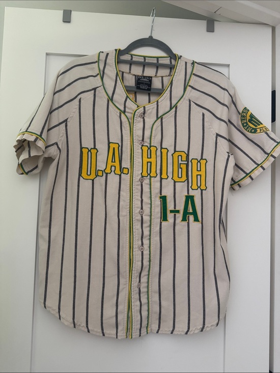Boxlunch Other - U.A. High Baseball Jersey - Cream with Yellow & Green Lettering